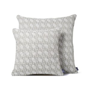 LAZE sierkussen 'Geo' beige - diverse maten