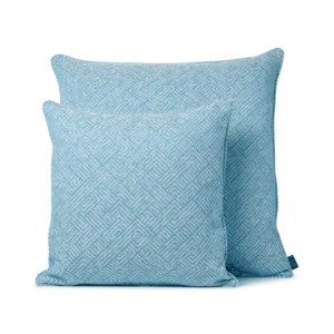 LAZE sierkussen 'Maze' aqua - diverse maten