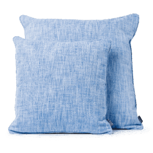 LAZE sierkussen 'Misty' blauw - diverse maten