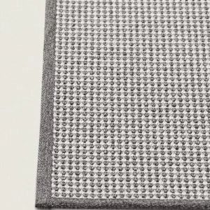 Op maat gemaakt buitenkleed fijn in 2 kleuren donkergrijs met lichtgrijs